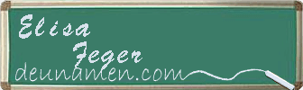 Elisa Feger Visitenkarte